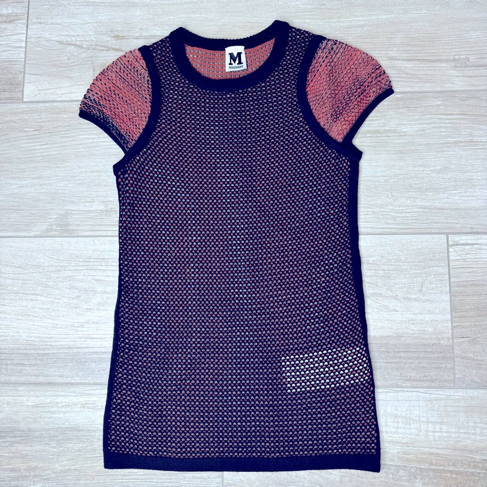 MISSONI Sheer Knit Shirt size 2